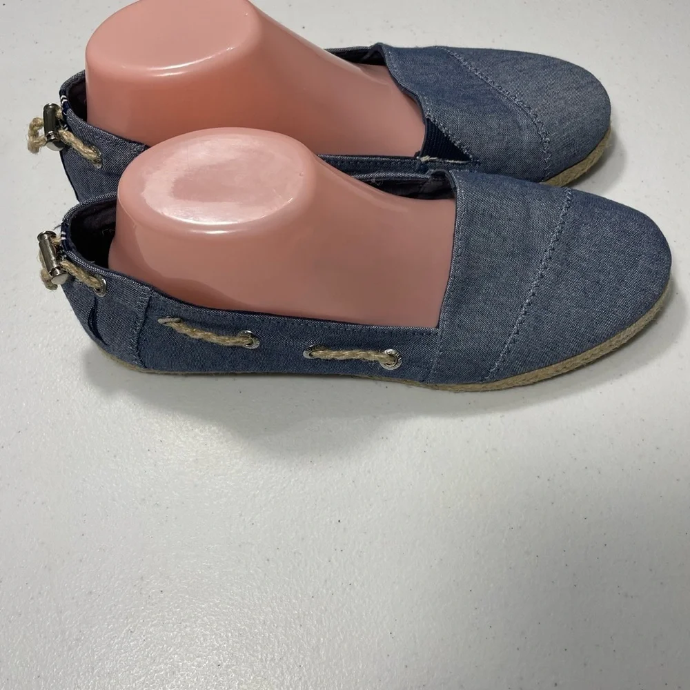 Nautica Blue Espadrille Boats Shoes Flats Size 10 SB-95